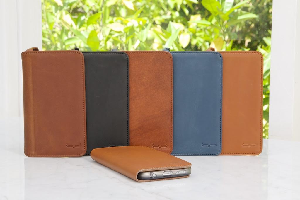 assorted colors slim leather phone cases covers